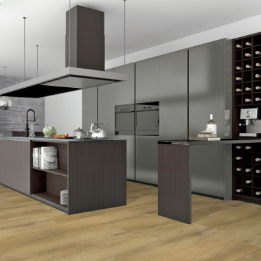 Parquet Stratifié KronoSwiss Chêne Santiago AquaPearl - cuisine