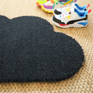 Paillasson anti-poussière coco Nuage anthracite 17 mm en situation dans une entrée