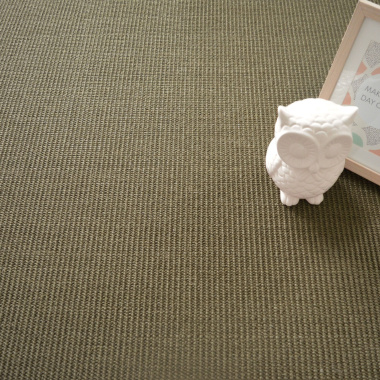 Tapis sur mesure Sisal Yucatan - Marron glacé - vue de haut