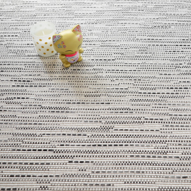 Tapis sur mesure Tissé plat Bornéo blanc - Vue de loin