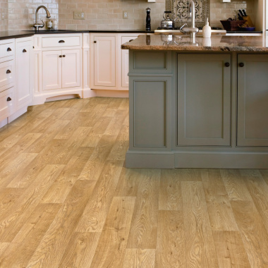 Sol Vinyle First - Effet parquet chêne traditionnel - Salle à manger