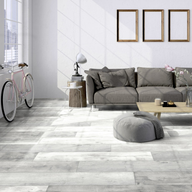 Parquet flottant Stratifié - Compatible cuisine salle de bain - Chêne Barbados - salon