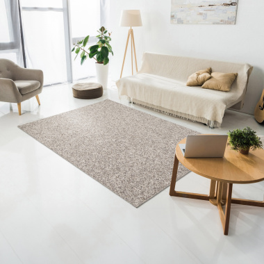 Tapis de salon ou chambre Bouclette café chocolat - salon