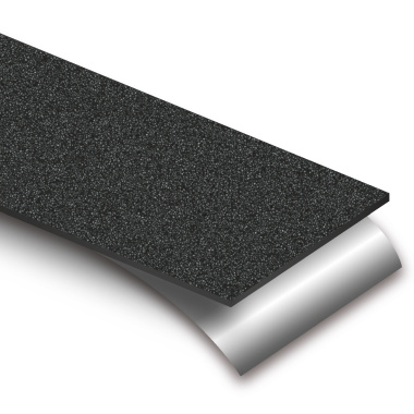 Détail de la surface abrasive et du support autocollant de la bande antidérapante 18 ml