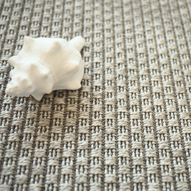 Moquette Tissé Plat - Natté Sumatra - Silver - gros plan