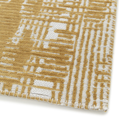 Tapis souple en matière recyclée - Legno - Orange fumé - coin