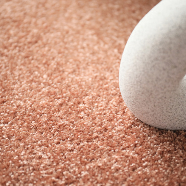 Moquette douce poils longs - Touch - Rose corail - Vue de près