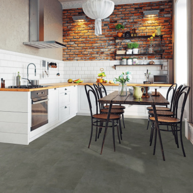 Dalle vinyle - Gerflor Creation 55 rigid acoustic à clipser - Spécial rénovation - Riverside - salle à manger cuisine