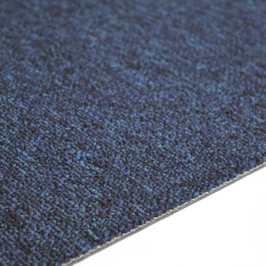 Dalle moquette U3P3 - Bleu marine - Macro tranche