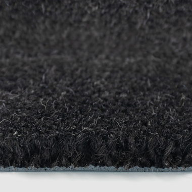 Tapis sur mesure Paillasson Brosse Coco 23mm - Anthracite - tranche