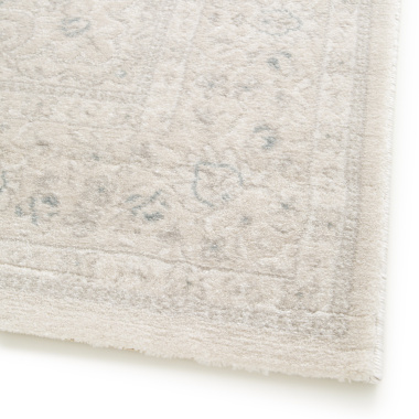 Tapis à motif floral oriental Médina écru - coin