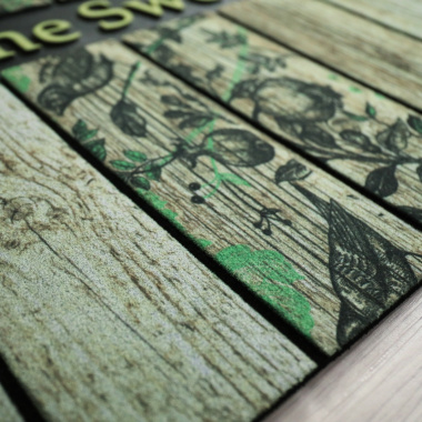 Paillasson Caoutchouc recyclé 45 x 75 cm - Sweet Home - Oiseaux - entrée