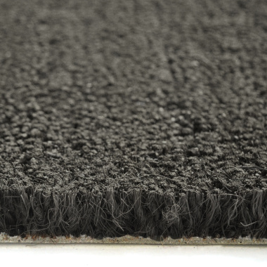 Tapis sur mesure Paillasson Brosse Coco Spécial PMR-ERP 17mm - Anthracite - tranche