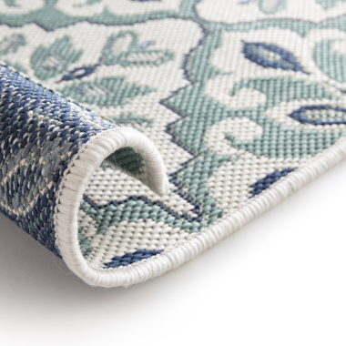 Tapis d'extérieur et intérieur - Madeleine - Vert céladon - envers