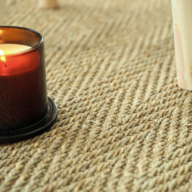 Jonc de mer Bihar fin chevron - vue de près