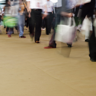 Moquette filmée Stand Event - Sable - fort passage
