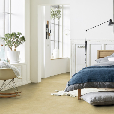 Sol PVC Best - Effet Béton Beige - Chambre