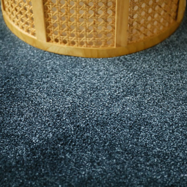 Moquette douce - Charme - Bleu nuit velours - gros plan