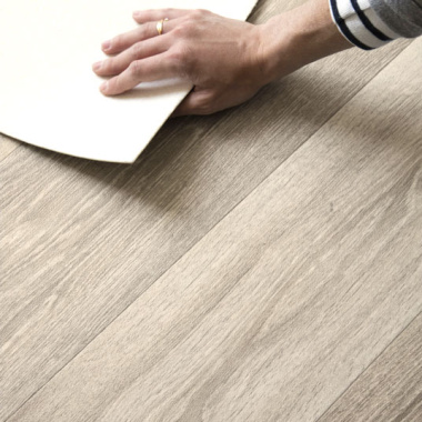 Sol Vinyle Grande largeur - Imitation parquet chêne cérusé - envers