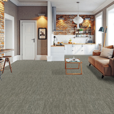 Moquette tissé plat Timor silver - cuisine et salon