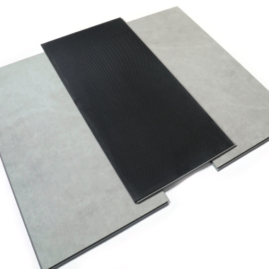 Dalle vinyle rigide Ultime - Pose clipsable - Béton gris clair - dalles