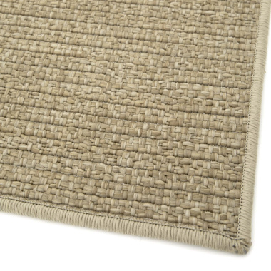 Tapis d'intérieur ou d'extérieur aspect sisal - Havana - Beige - coté du tapis