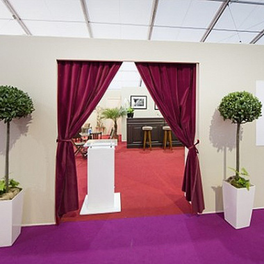 Coton gratté ignifugé couleur bordeaux - décoration