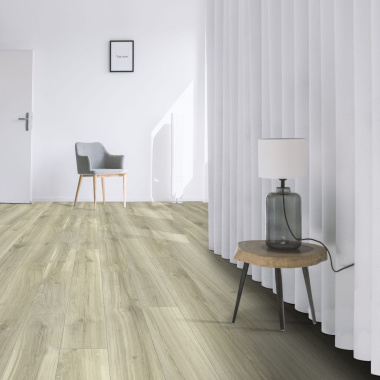 Sol Vinyle Textile Haute Performance - Imitation bois chêne clair - couloir
