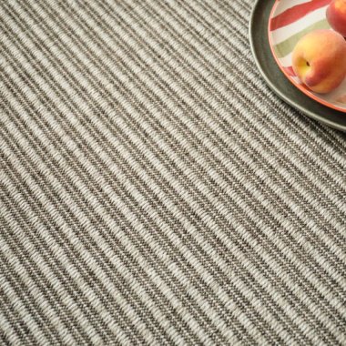 Moquette tissé plat Bali silver - gros plan