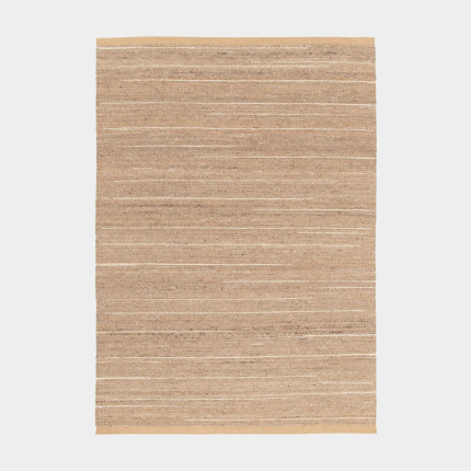 Tapis naturel en laine et jute - Redwood - Marron velout