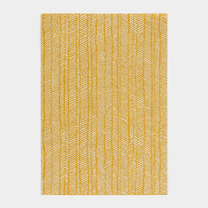 Tapis d'extrieur ou de salon - Motifs graphiques - Jaune et crme