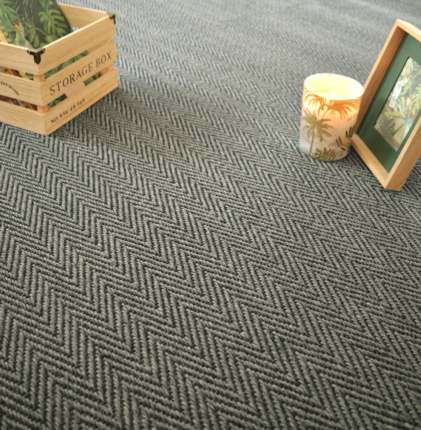 Sisal Maya Chevron - Anthracite