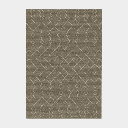 Tapis Salon / Terrasse - Scandinave - Marron fonc