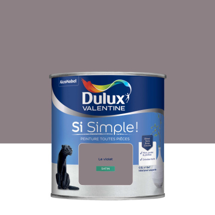 Dulux Valentine Si Simple! - Peinture toutes pices - Satin Le Violet