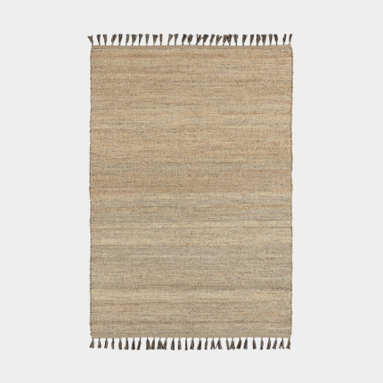 Tapis naturel en jute et coton - No-ethnique marron - sans perspective