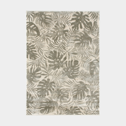 Tapis de salon en velours - Amazonie - Motif jungle feuillage tropical