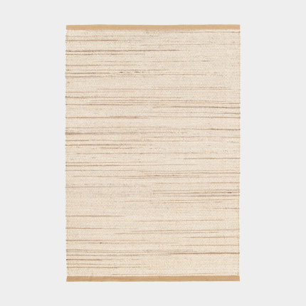 Tapis naturel en laine et jute - Redwood - Beige et crme