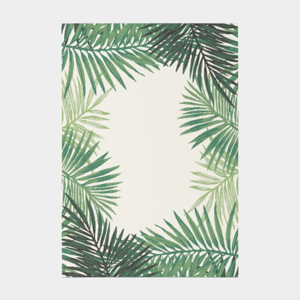 Tapis Tropical - Feuillages verts - Intrieur / Extrieur