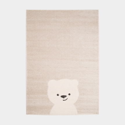 Tapis chambre d'enfant - Petit ourson - Beige