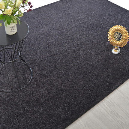 Tapis Paillettes Star noir galon noir