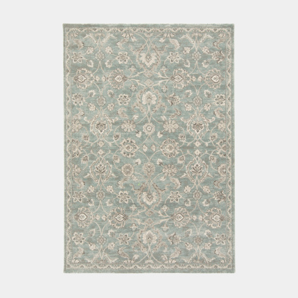 Tapis  motif floral oriental - Nora - Bleu