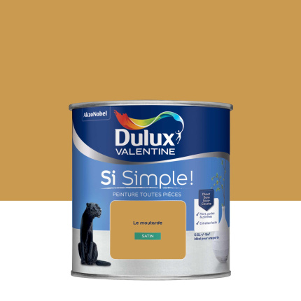 Dulux Valentine Si Simple! - Peinture toutes pices - Satin Le Moutarde