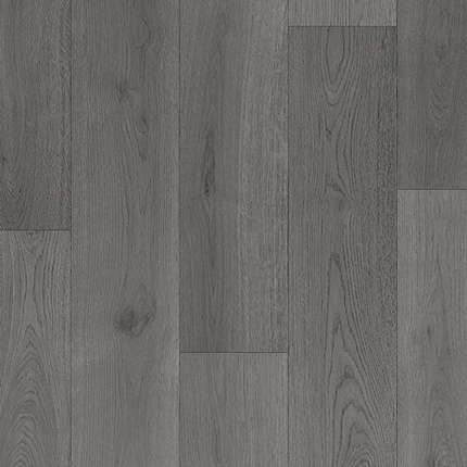 Sol Vinyle Textile Spcial Rnovation - Parquet lames larges - Bois gris anthracite