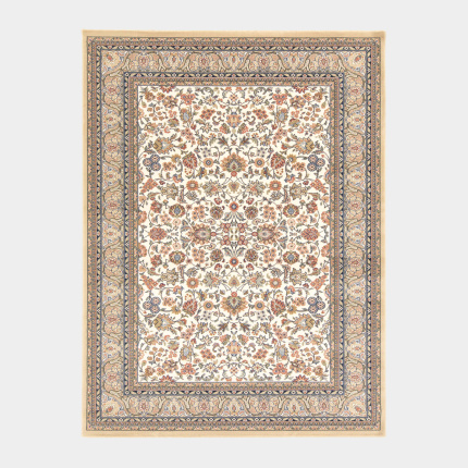 Tapis traditionnel floral - Mamie in love - Corail doux
