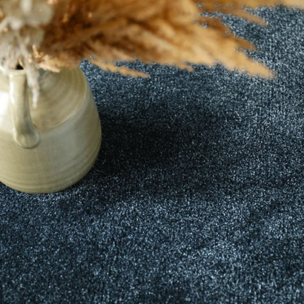 Moquette douce - Charme - Bleu nuit velours - zoom