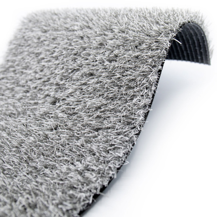 Gazon synthétique Expo gris argent - 22 mm, texture réaliste vue de profil