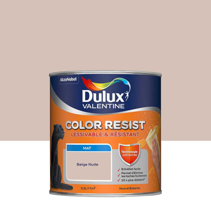 Peinture Dulux Valentine Color Resist - Murs&Boiseries - Mat Beige Nude