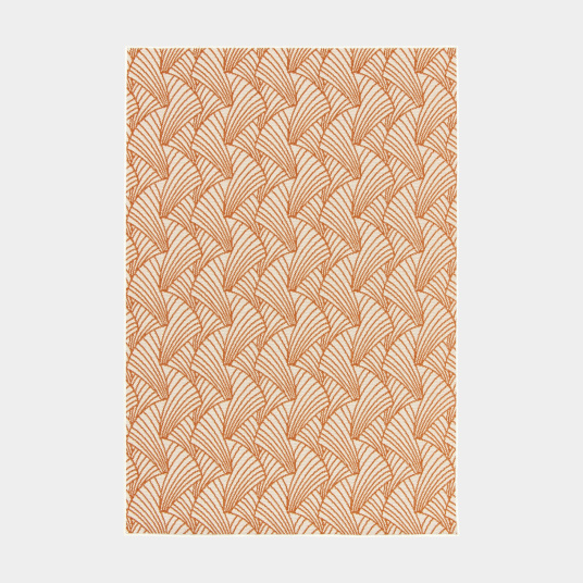 Tapis matière recyclée orange fumé