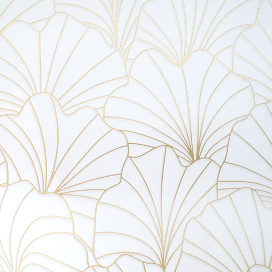Papier peint expansé sur intissé - Gold chic - Ginko - vue de près