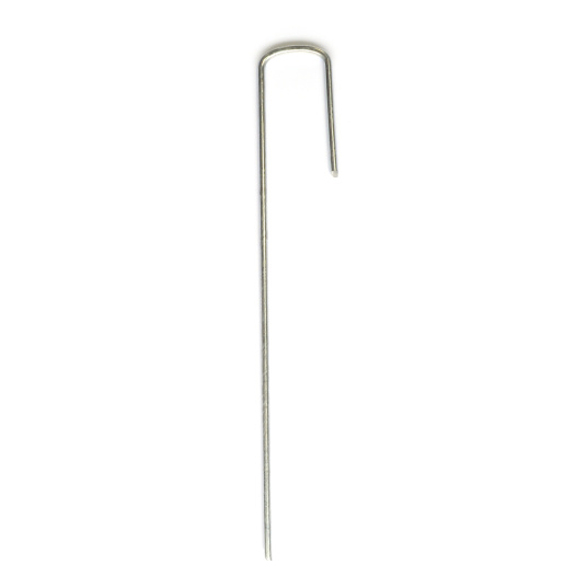 Agrafes d'ancrage pour gazon synthétique - Lot de 10 agrafes galvanisés de 20 cm